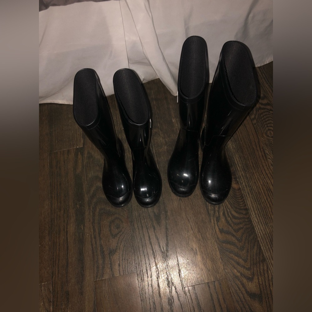 Msgm kids black rain boots